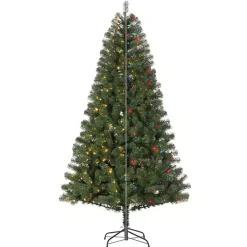 Online 7.5 ft. Color-Changing Lit Spruce Christmas Tree Christmas Trees