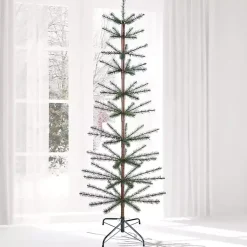 Clearance 6 ft. Feather Bristle Display Christmas Tree Christmas Trees