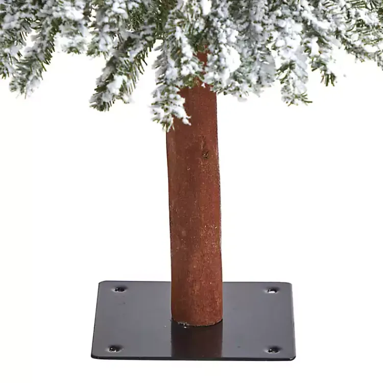 Online 4 ft. Lit Flocked Grand Alpine Christmas Tree Christmas Trees