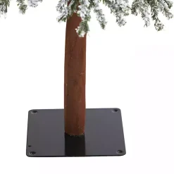 Outlet 7 ft. Lit Flocked Grand Alpine Christmas Tree Christmas Trees