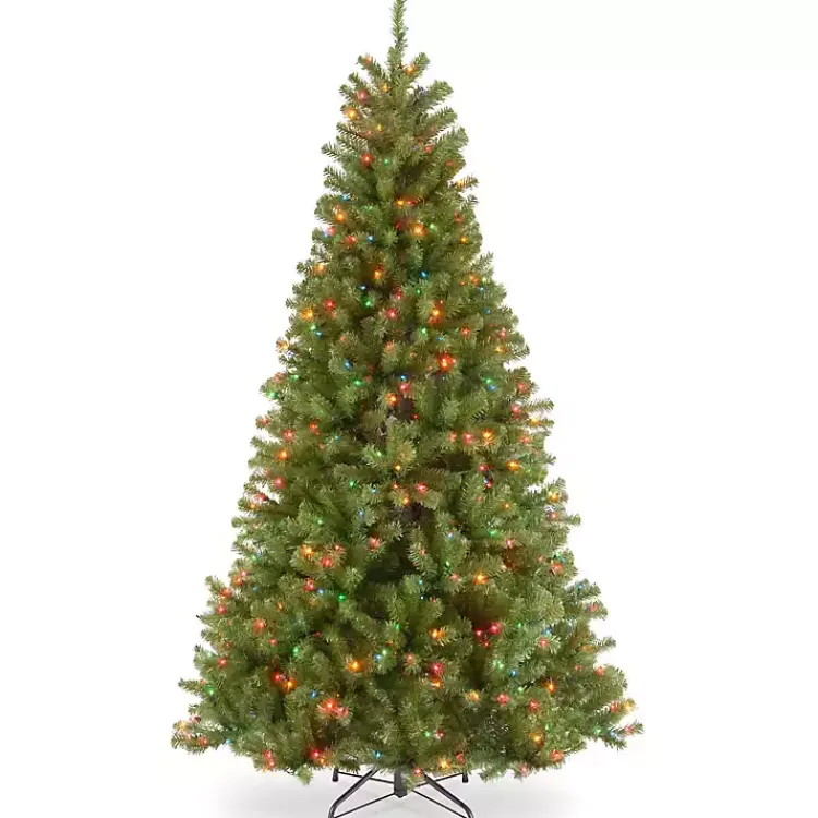 New 7 ft. Multi-Lit North Valley Spruce Christmas Tree Christmas Trees