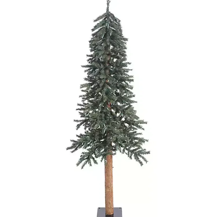 New 6 ft. Natural Bark Alpine Christmas Tree Christmas Trees
