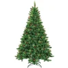 Clearance 7 ft. Pre-Lit Berrywood Pine Christmas Tree Christmas Trees