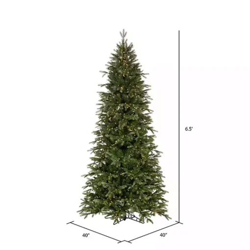 6.5 ft. Pre-Lit Douglas Fir Slim Christmas Tree Christmas Trees