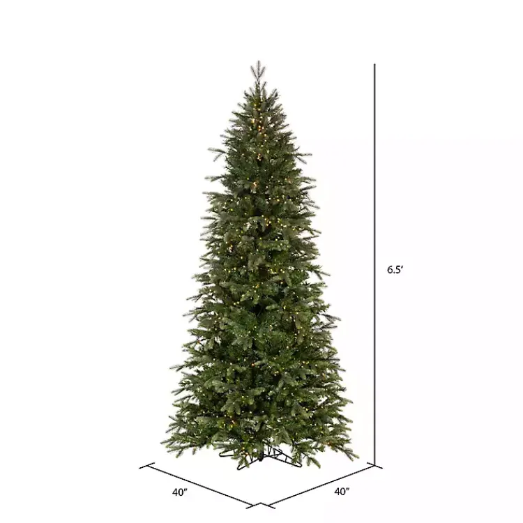 6.5 ft. Pre-Lit Douglas Fir Slim Christmas Tree Christmas Trees