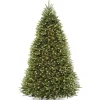 Clearance 9 ft. Pre-Lit Dunhill Fir Hinged Christmas Tree Christmas Trees