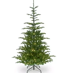 Online 6.5 ft. Pre-Lit Feel Real Norwegian Christmas Tree Christmas Trees