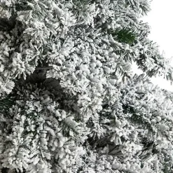 Sale 7 ft. Pre-lit Flocked Fir Christmas Tree Christmas Trees