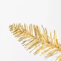 Hot 7.5 ft. Pre-Lit Gold Tinsel Christmas Tree Christmas Trees