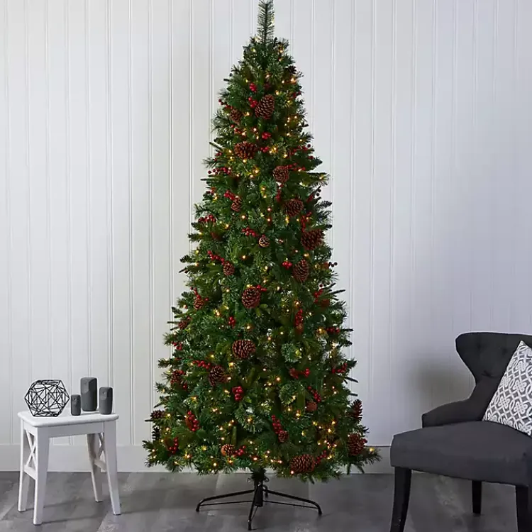 7.5 ft. Pre-Lit Norway Mixed Pine Christmas Tree Christmas Trees