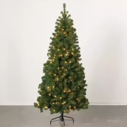 Clearance 6.5 ft. Pre-Lit Pine Christmas Tree Christmas Trees