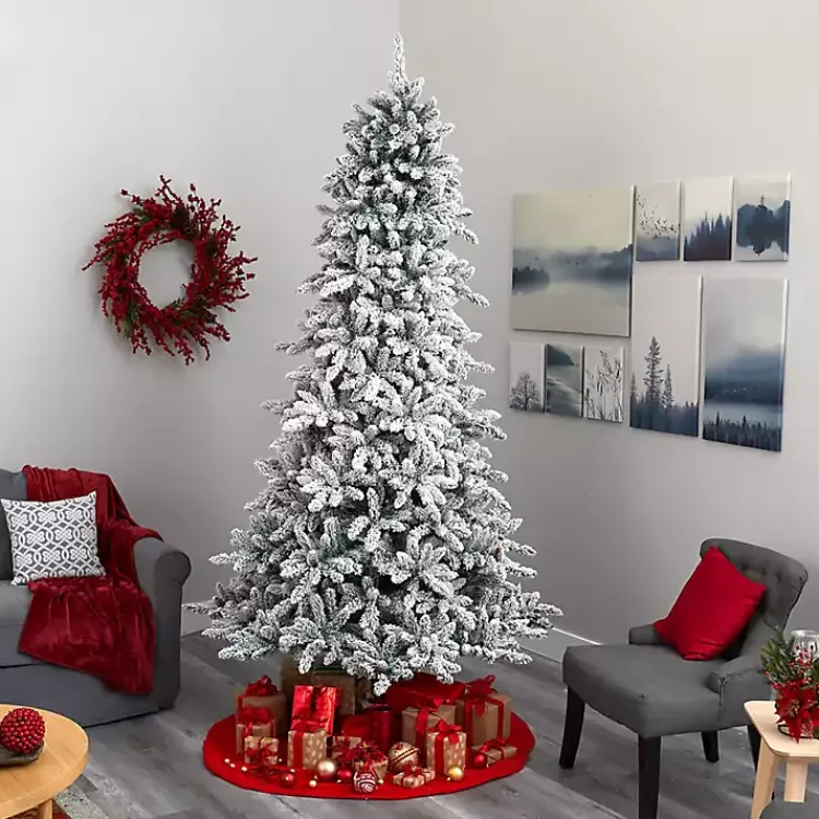 New 9 ft. Pre-Lit Pine Cone Covered Christmas Tree Christmas Trees