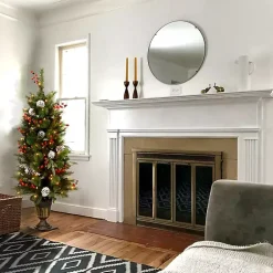 Best 4 ft. Pre-Lit Pinecone and Berry Christmas Tree Christmas Trees