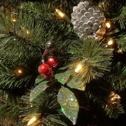 Best 4 ft. Pre-Lit Pinecone and Berry Christmas Tree Christmas Trees