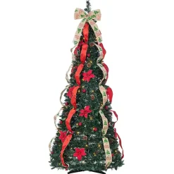Online 6 ft. Pre-Lit Pop-Up Pine Christmas Tree Christmas Trees