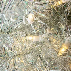 Sale 4 ft. Pre-Lit Tinsel Christmas Tree Christmas Trees