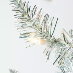 Sale 4 ft. Pre-Lit Tinsel Christmas Tree Christmas Trees