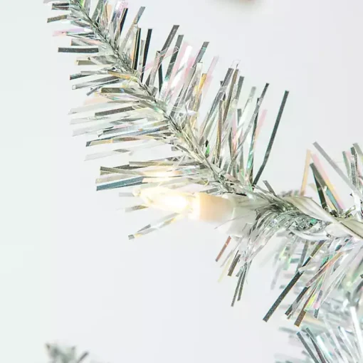 Sale 4 ft. Pre-Lit Tinsel Christmas Tree Christmas Trees