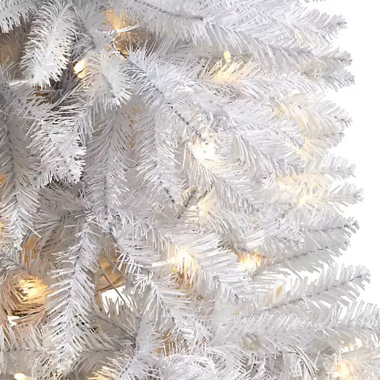 Hot 4 ft. Pre-lit Slim White Christmas Tree Christmas Trees