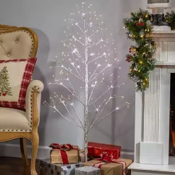 Best 4 ft. Pre-Lit White Birch Christmas Tree Christmas Trees