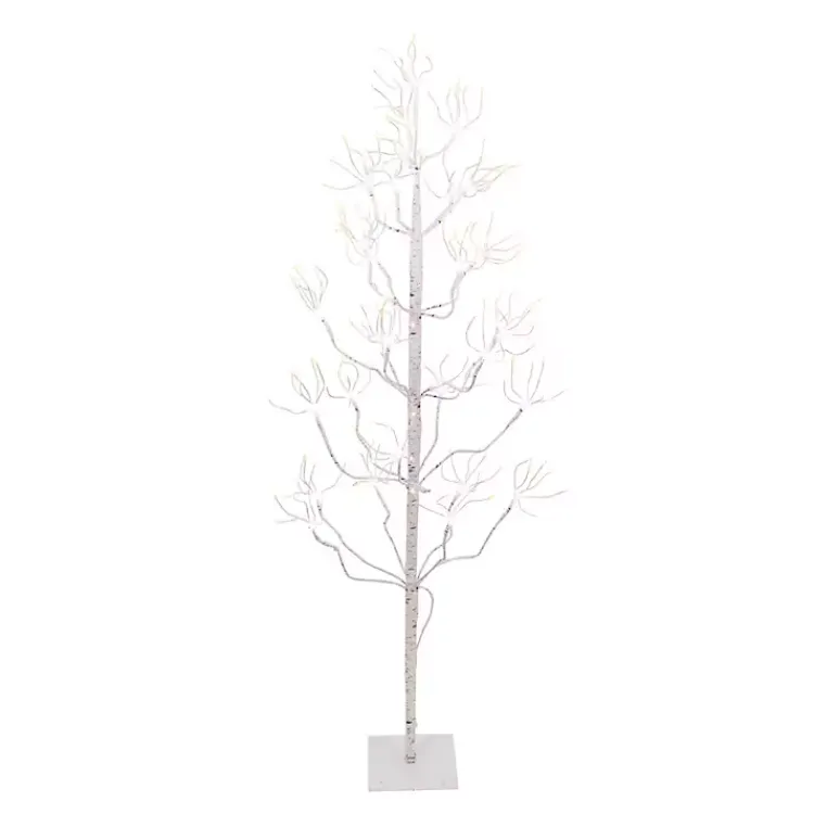 Best 4 ft. Pre-Lit White Birch Christmas Tree Christmas Trees