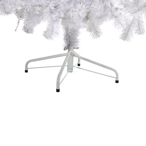New 6 ft. Pre-Lit White Christmas Tree Christmas Trees