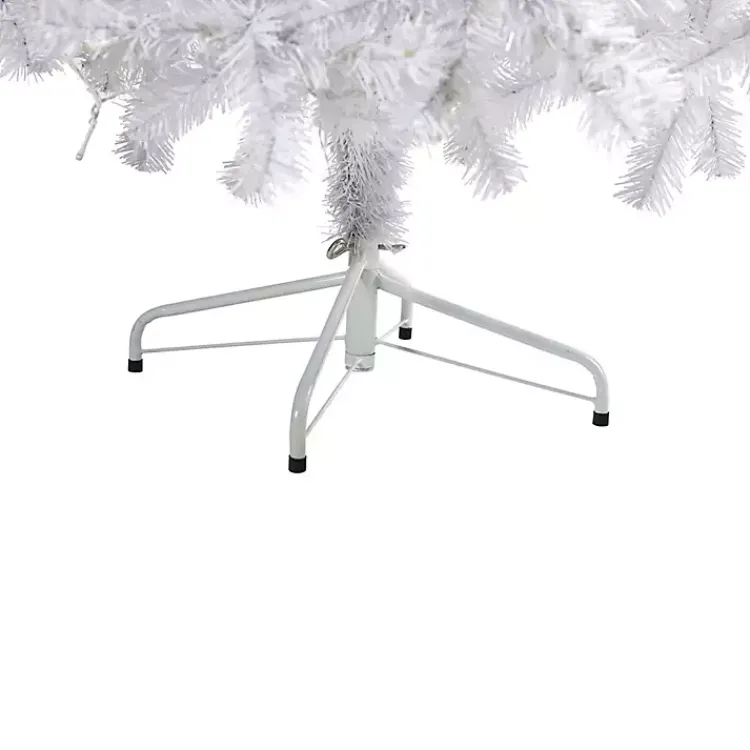 New 6 ft. Pre-Lit White Christmas Tree Christmas Trees