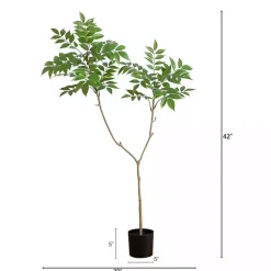 Hot 3.5 ft. Sumac Tree in Nursery Planter Trees & Topiaries