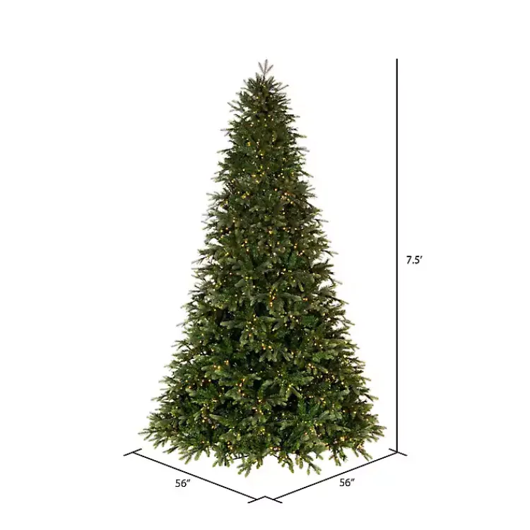 Sale 7.5 ft. Warm LED Douglas Fir Christmas Tree Christmas Trees