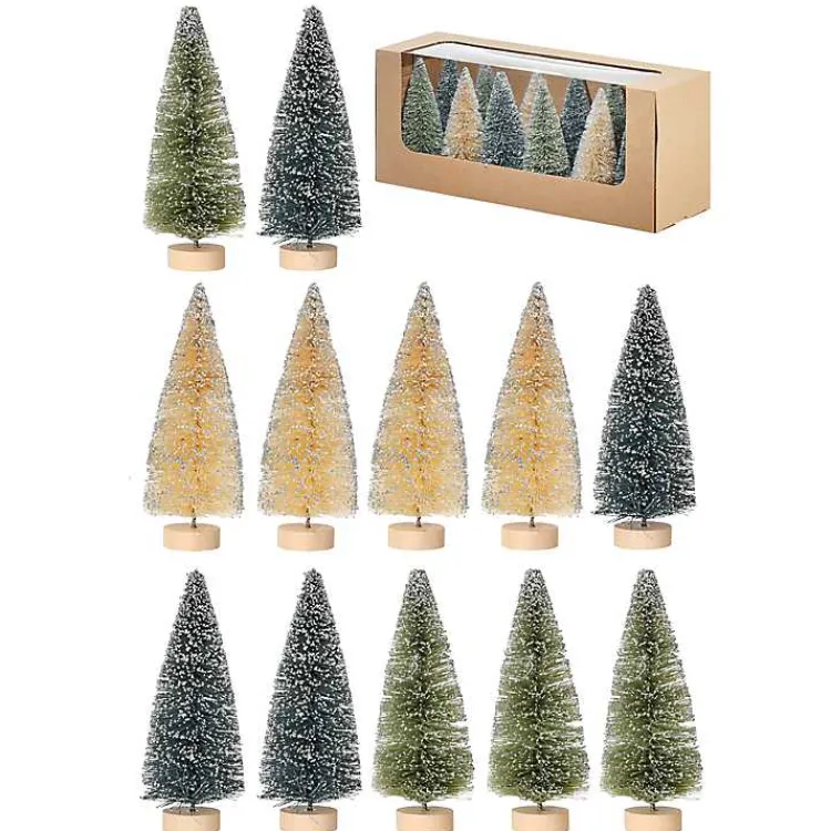Best 5 in. Natural & Green Woodland Tree 12-pc. Set Christmas Decorations