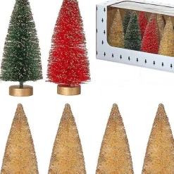 Sale 5 in. Red & Green Woodland Tree 12-pc. Set Christmas Decorations
