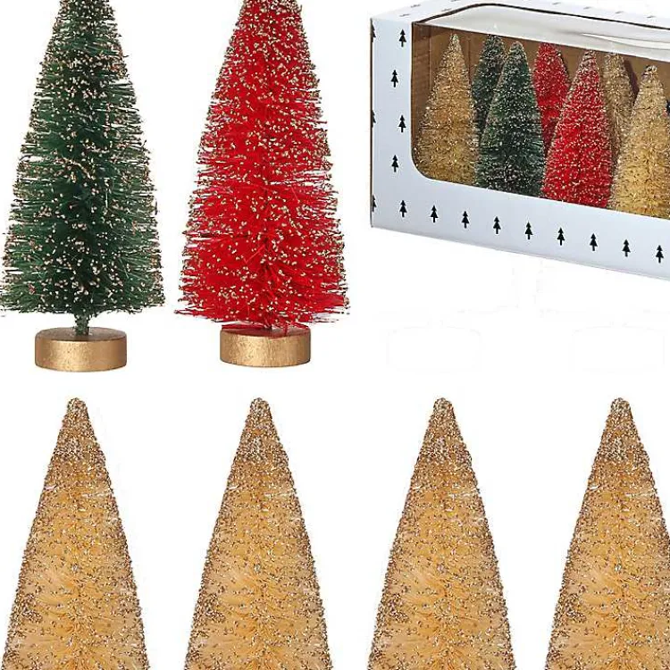 Sale 5 in. Red & Green Woodland Tree 12-pc. Set Christmas Decorations
