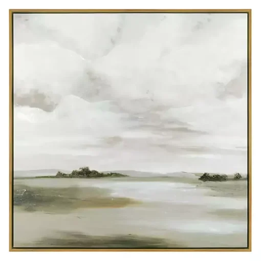 Kirklands Home Canvas Art|A Cloudy Day Framed Canvas Art Print Gray