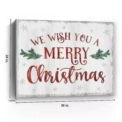 A Merry Christmas Canvas Art Print, 24x30 Christmas Art & Wall Decor
