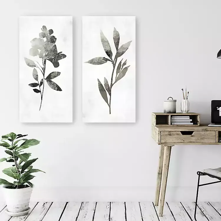 Kirklands Home Canvas Art|A Shadow of a Flower 2-pc. Canvas Art Set