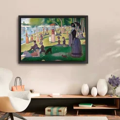 Kirklands Home Canvas Art|A Sunday Afternoon Framed Canvas Art Print Multi