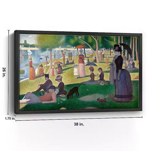 Kirklands Home Canvas Art|A Sunday Afternoon Framed Canvas Art Print Multi