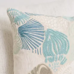 Online Abbey Embroidered Seashells Pillow Pillows