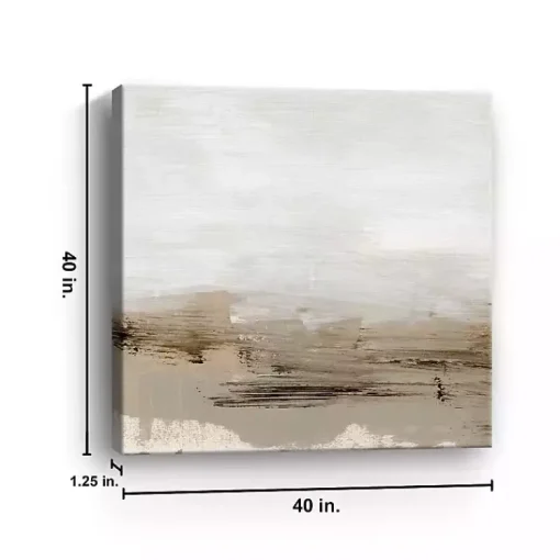 Kirklands Home Canvas Art|Abstract Brushed Pavement Canvas Art Print