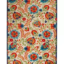 Kirklands Home Outdoor Rugs|Abstract Floral Outdoor Area Rug, 7x10 Multi