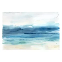 Kirklands Home Canvas Art|Abstract Indigo Seascape Giclee Canvas Art Print