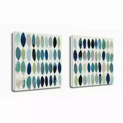 Kirklands Home Canvas Art|Abstract Leaf Giclee Canvas Art Prints, Set of 2