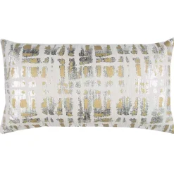 New Abstract Metallic Foil Accent Pillow Pillows