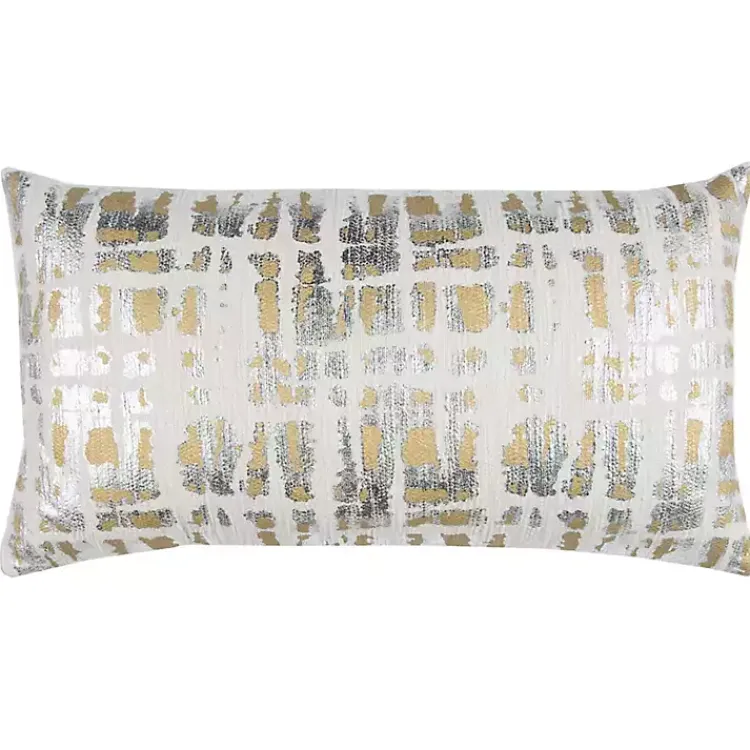 New Abstract Metallic Foil Accent Pillow Pillows
