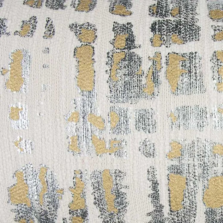 New Abstract Metallic Foil Accent Pillow Pillows