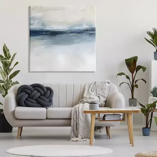 Kirklands Home Canvas Art|Abstract Nautical Horizon Canvas Print, 36x36 in.