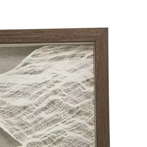 Kirklands Home Wall Plaques|Abstract Rice Paper Framed Wall Plaque