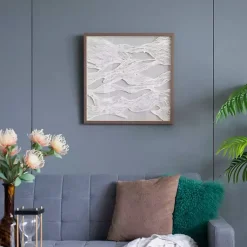 Kirklands Home Wall Plaques|Abstract Rice Paper Framed Wall Plaque