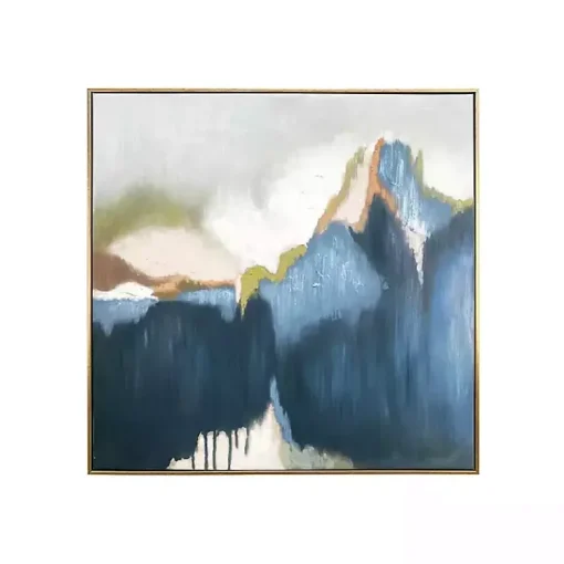 Kirklands Home Canvas Art|Abstract Vision Framed Canvas Art Print Blue