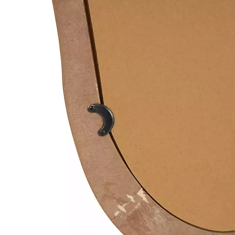 Kirklands Home Decorative Mirrors|Abstract Wavy Wood Wall Mirror